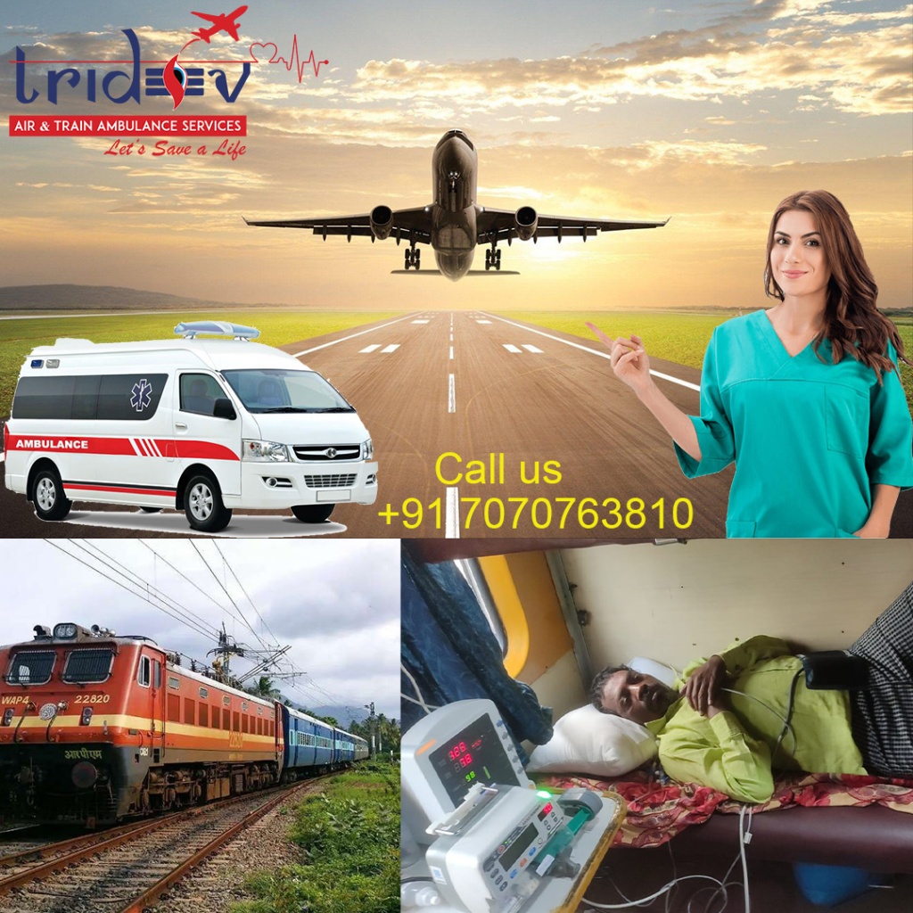 Bringing Hospitals Closer: Tridev Air Ambulance in Patna Reliable Bed-to-Bed Services